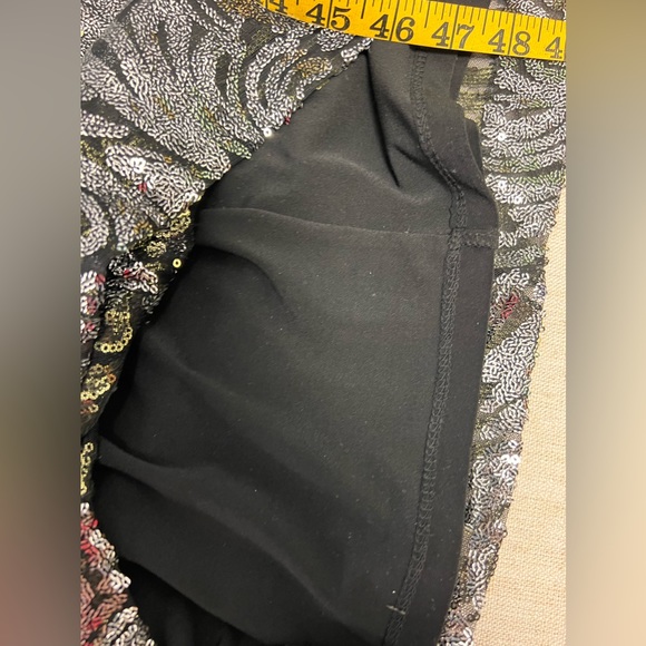 Lauren Ralph Lauren Silver Mesh Sequin Cocktail Dress Size 10 - Picture 7 of 12